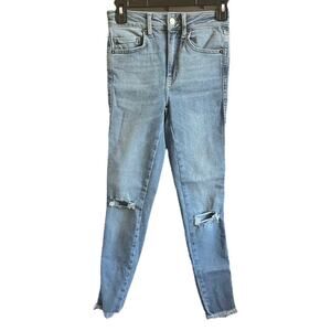 We The Free Skinny Blowout Distressed Jeans Size 25